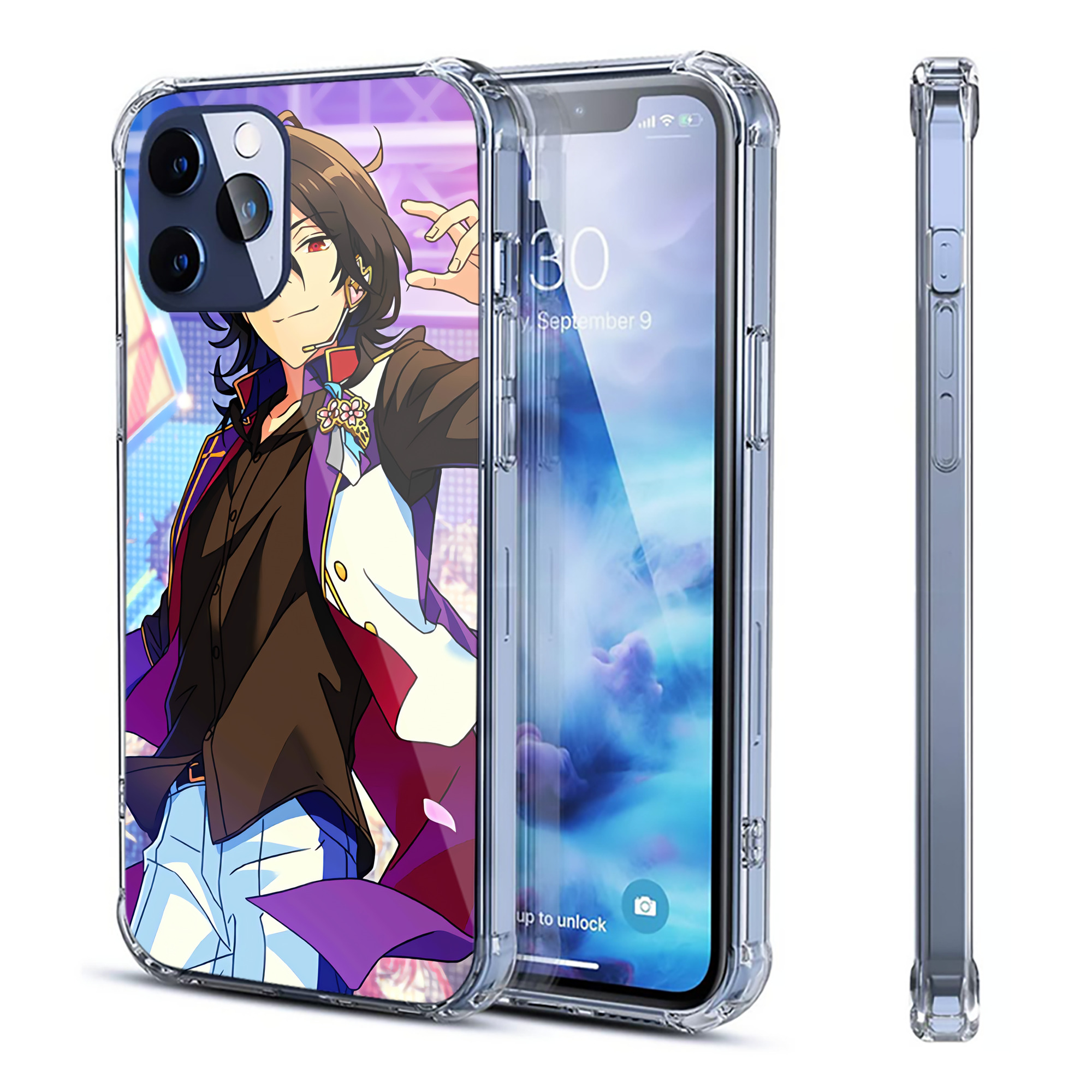 （画像用） あんさんぶるスターズ! Ensemble Stars 【iPhone 12シリーズ対応】透明スマホケース（クリアソフトケース）